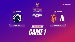 Team Liquid ID vs GamesMY Ace GAME 1 Snapdragon Pro Series Season 6  GMY VS TLID ESPORTSTV [upl. by Anilahs579]