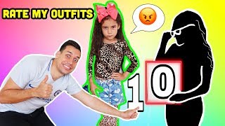 RATE MY OUTFITS 110  DAD PICKED THEM OUT Bad Idea  Jancy Family [upl. by Airtal929]