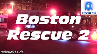 Ride along Rescue 2 Boston Fire Department [upl. by Corin]