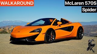 2019 McLaren 570S Spider Walkaround  Exhaust [upl. by Airb]