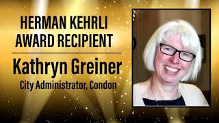 Kathryn Greiner  2024 Herman Kehrli Award Recipient [upl. by Llehcor]