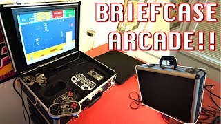 ARCADE in a BRIEFCASE  Portable RetroPie in a Suitcase [upl. by Ednyl]