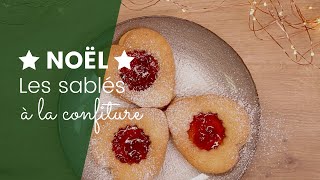 La recette des sablés à la confiture de Noël [upl. by Pump]