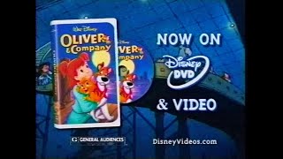 Walt Disneys Oliver amp Company On DVD and Video Nickelodeon NIKP 53 May 18 2002 [upl. by Haiel]