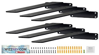 VEVOR Shelf Bracket 10”L x 4”W x 16”H 6 Pcs Heavy Duty Review [upl. by Gnanmos]