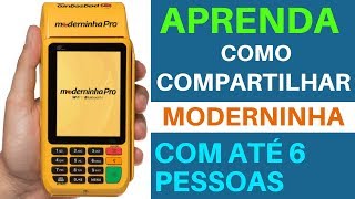 Como Compartilhar a Moderninha do Pagseguro Tutorial  Compartilhamento Moderninha [upl. by Judenberg]