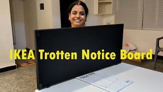 IKEA Trotten Notice Board  Assembly and Fixing on Trotten Table [upl. by Acyre87]