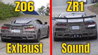 New Corvette Z06 vs ZR1 Exhaust Sound [upl. by Sailesh361]