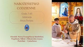 Adoracja Msza Święta Transmisja Online Czatachowa 13022024 r Godz 745 [upl. by Kos55]