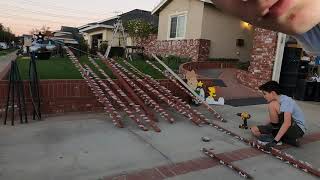 Setting up our Christmas Light Display Part 1  Preparing our Foundations 🚧 Timelapse MegaTree [upl. by Curtis]