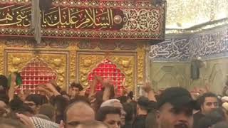 Shab E Ashura at the Holy Shrine Of Hazrat Abbas AS 2018 💔  Muharram in karbala 2019 live 1440 [upl. by Nyltyak]