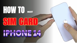 How to Install a SIM Card Iphone 14 [upl. by Jumbala]