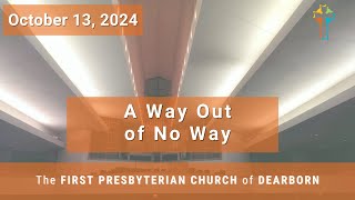 First Presbyterian Church of Dearborn  Sunday Sermon  October 13th 2024 [upl. by Aeila378]