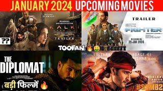 Top 10 Upcoming Movies In January 2024  Upcoming Big Bollywood amp South Indian Films January 2024 [upl. by Aitas]