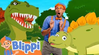 Blippi DINOSAUR SONG  Learning Animals for Children  Educational Cartoon Videos For Kids [upl. by Lynden]