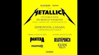 Metallica Edmonton M72 World Tour  Night 1 wguests Pantera and Mammoth  August 23 2024 [upl. by Husain16]