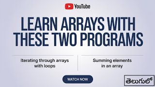 Iterating Through Arrays with Loops and Summing Elements in an array C Program  College Coders [upl. by Gitt682]