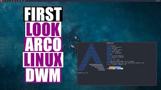 A First Look At ArcoLinux With Dwm [upl. by Carmencita]