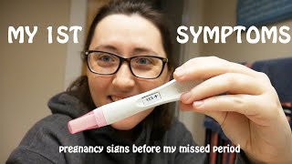 My 1st Pregnancy Signs Before Missed Period vs Regular PMS Symptoms  Samantha Lynn [upl. by Helena725]