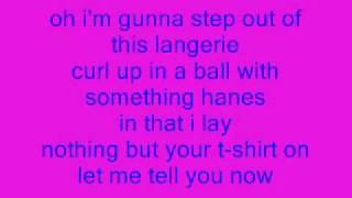 t shirt shontelle layne on screen lyrics [upl. by Auhsuoj]