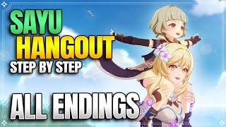 Sayu Hangout Event All Endings  Achievements 【Genshin Impact】 [upl. by Ynohtona385]