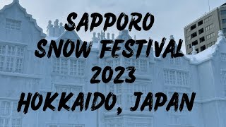 Sapporo snow festival 2023 Hokkaido Japan [upl. by Baiel]