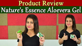 Natures Essence Aloe Vera Gel with Peppermint Oil Product Review  All you need to know  Boldsky [upl. by Boyt958]