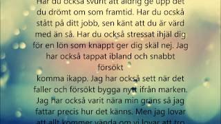 Albin och Kristin Din soldat Lyrics [upl. by Stovall]