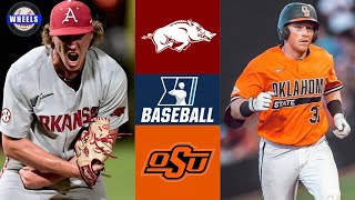 Arkansas vs 7 Oklahoma State EXCITING  Winner To Super Regionals  2022 College Baseball [upl. by Enitsugua]