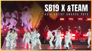 4K FANCAM SB19xampTeam Full Performance in Asia Artist Awards 2023 [upl. by Raina]