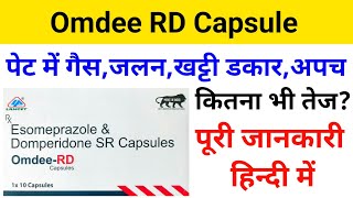 Omdee RD CapsuleEsomeprazole amp Domperidone SR Capsule Uses  Dose  Review [upl. by Chas]