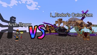 Arch Illager vs LEnders Cataclysm Minecraft Mob Battle [upl. by Aaberg]