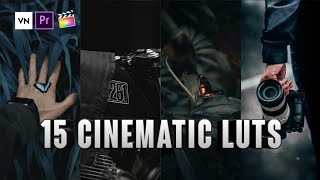 15 FREE CINEMATIC Luts  Vn lut  premiere pro  fcpx  moody luts [upl. by Sigfried]