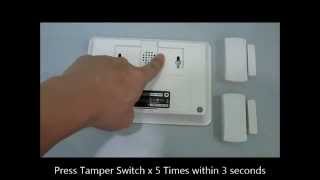 GSM Wireless Alarm One Guard  How to Reset Panel amp Device [upl. by Anoek]