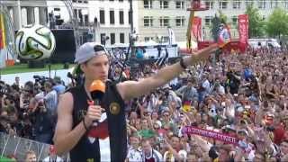 2014 WM Empfang Brandenburger Tor  2014 World Cup Reception Brandenburg Gate [upl. by Harts]