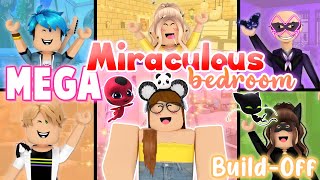 MEGA Miraculous Ladybug Bedroom BuildOff CHALLENGE Panda Vs 5 FANS [upl. by Yauqram]