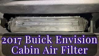 2017 Buick Envision Cabin Air Filter Replacement [upl. by Ilowell]