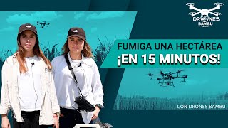 Beneficios de la fumigación con drones [upl. by Wiggins724]