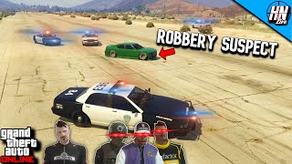 ROBBERY ESCAPE GTA 5 MANHUNT [upl. by Larisa]