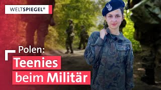 Angst vor Russland Junge Frauen in Polen gehen zur Armee  Weltspiegel [upl. by Margaret]