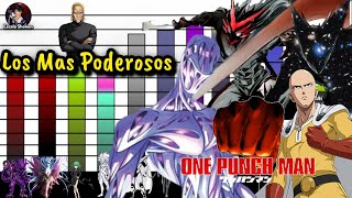 NIVELES DE PODER ONE PUNCH MAN MANGA LOS MAS PODEROSOS [upl. by Georgeta]