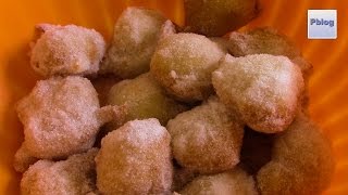 Sfinci Siciliane Fritte frittelle dolci zuccherate [upl. by Belding]