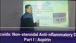 Autacoids Nonsteroidal anti inflammatory drugs NSAIDs Part I Aspirin مسكنات الألم الاسبرين [upl. by Anifesoj369]