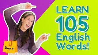 LEARN 105 ENGLISH VOCABULARY WORDS  DAY 1 [upl. by Delgado]