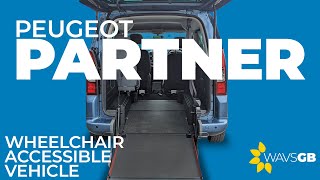 Peugeot Partner Horizon  Wheelchair Accessible Vehicle [upl. by Bumgardner]