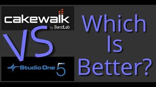 Cakewalk by Bandlab vs Studio One 2020 [upl. by Esinek]