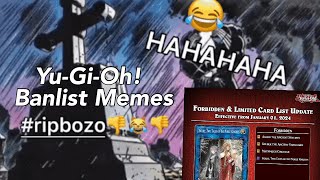 YUGIOH  DECEMBER 2023 BANLIST MEMES COMPILATION [upl. by Breed912]