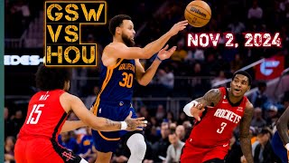 quotWarriors vs Rockets Highlights  Nov 2 2024 🏀🔥quot [upl. by Eric]