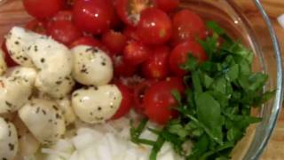 Bocconcini Mozzarella And Tomato Salad [upl. by Ainitsirc]