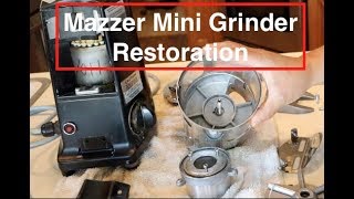 Mazzer Mini Coffee Grinder Restoration Project quotDonequot [upl. by Elson]